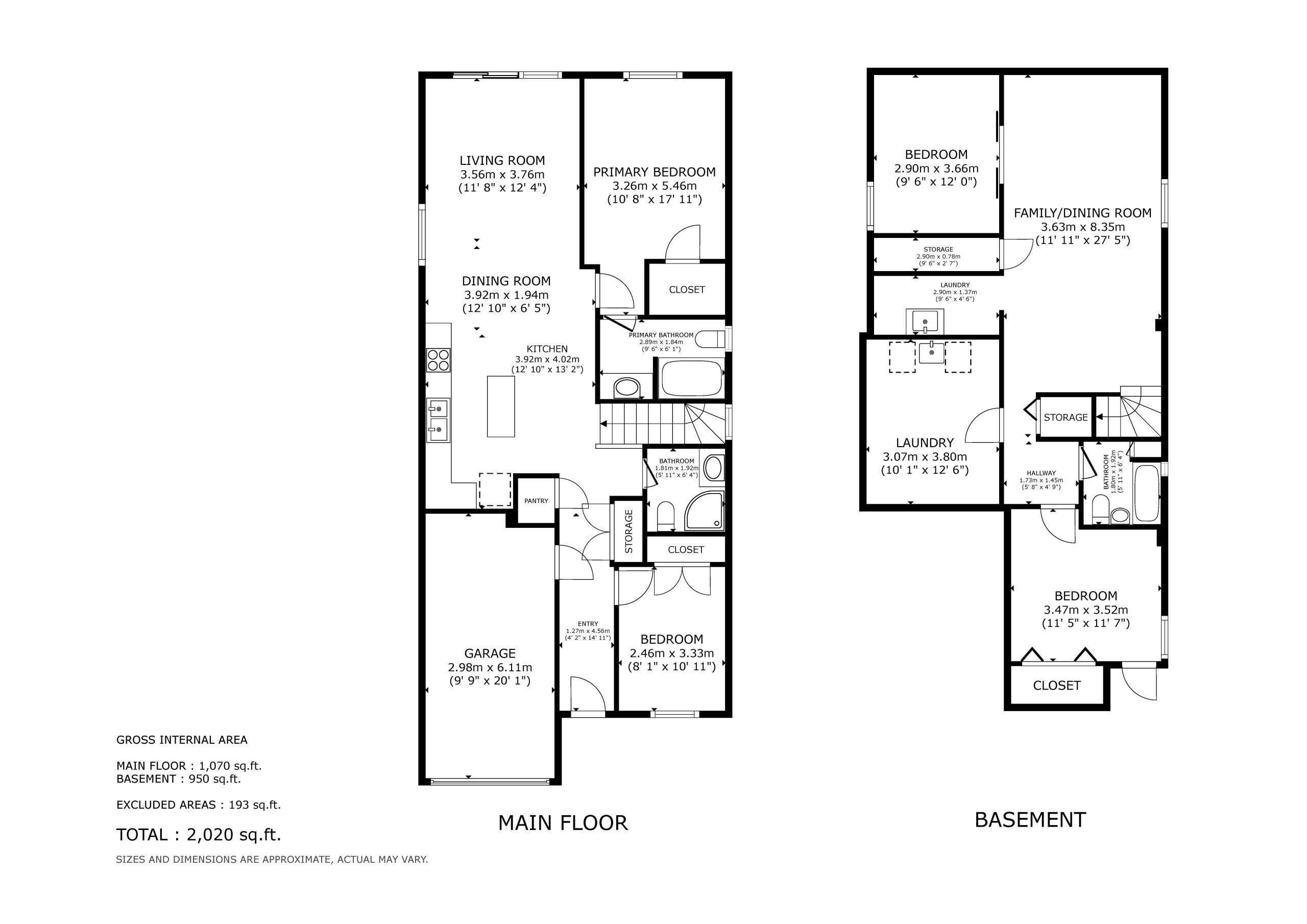 8583 Jennifer Cres - Floor Plan